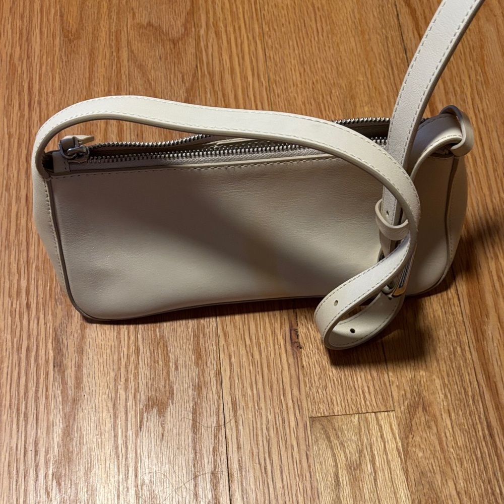 Madewell Cream Leather Shoulder Bag